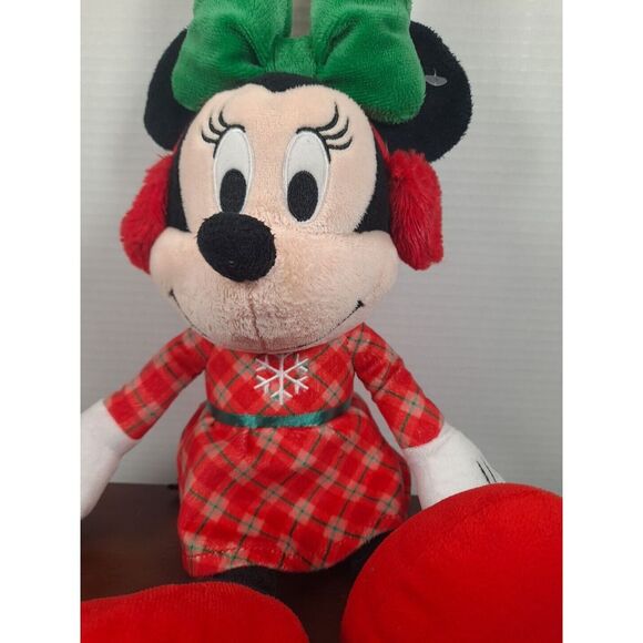 Disney - Macy/ Holiday Minnie Mouse Plush/‎ Snowflake Dress/ Pre-owned/13" - Picture 4 of 8